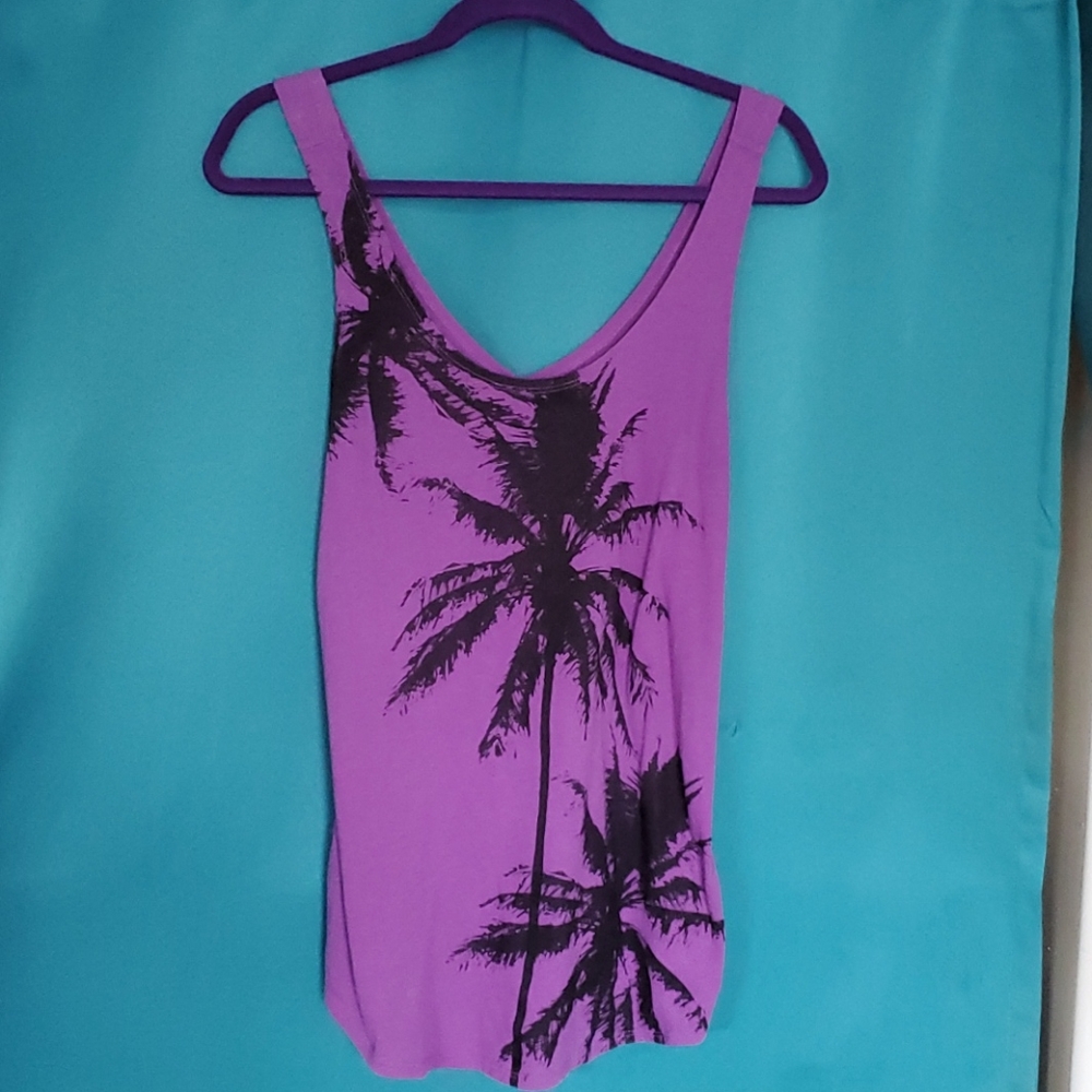 Purple Palm Tree Tank